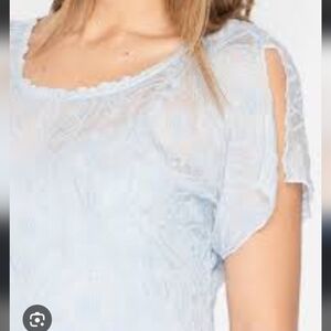 Johnny Was 4 Love And Liberty Embroidered 100% Silk Blouse